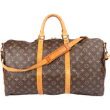 Louis Vuitton Canvas Monogram Keepall 50 Bandouliere