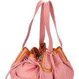 Loewe Rose Leather Cord Handbag