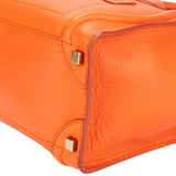 Celine Orange Leather Luggage Handbag