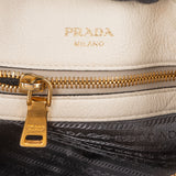 Prada White Leather Vitello Handbag