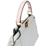Fendi Grey Leather Peekaboo Handbag