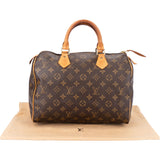 Louis Vuitton Canvas Monogram Speedy 30 Handbag