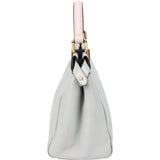 Fendi Grey Leather Peekaboo Handbag