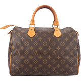 Louis Vuitton Canvas Monogram Speedy 30 Handbag