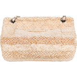 Chanel Quilted Tweed Medium Double Flap Crossbody Bag