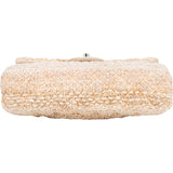 Chanel Quilted Tweed Medium Double Flap Crossbody Bag