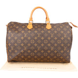 Louis Vuitton Canvas Monogram Speedy 40 Handbag
