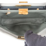 Fendi Grey Leather Peekaboo Handbag