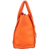 Celine Orange Leather Luggage Handbag