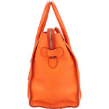 Celine Orange Leather Luggage Handbag