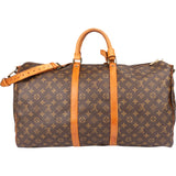 Louis Vuitton Canvas Monogram Keepall 55 Bandouliere
