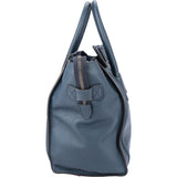 Celine Blue Leather Luggage Handbag