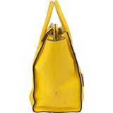 Céline Yellow Leather Luggage Handbag