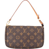 Louis Vuitton Canvas Monogram Pochette Accessoire Handbag