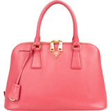 Prada Pink Saffiano Leather Promenade Handbag