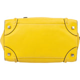 Céline Yellow Leather Luggage Handbag