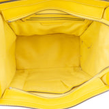 Céline Yellow Leather Luggage Handbag