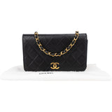 Chanel Quilted Lambskin 24K Gold Single Flap Crossbody Bag