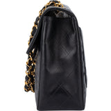 Chanel Quilted Lambskin 24K Gold Maxi Single Flap Crossbody Bag