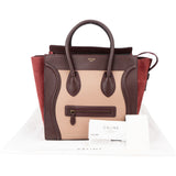 Céline Tricolor Leather Luggage Handbag