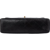 Chanel Quilted Lambskin 24K Gold Jumbo Single Flap Crossbody Bag