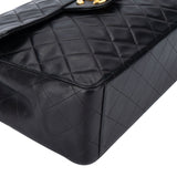 Chanel Quilted Lambskin 24K Gold Maxi Single Flap Crossbody Bag