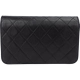 Chanel Quilted Lambskin 24K Gold Single Flap Crossbody Bag