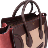 Céline Tricolor Leather Luggage Handbag