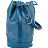 Louis Vuitton Bleu Epi Leather Sac Noe Grande Shoulder Bag