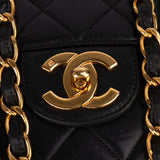 Chanel Quilted Lambskin 24K Gold Jumbo Single Flap Crossbody Bag