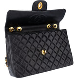 Chanel Quilted Lambskin 24K Gold Maxi Single Flap Crossbody Bag