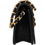 Chanel Quilted Lambskin 24K Gold Single Flap Shoulder Bag