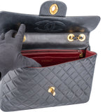 Chanel Quilted Lambskin 24K Gold Maxi Single Flap Crossbody Bag