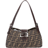 Fendi FF Monogram Baguette Shoulder Bag