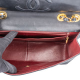 Chanel Quilted Lambskin 24K Gold Maxi Single Flap Crossbody Bag