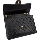 Chanel Quilted Lambskin 24K Gold Jumbo Single Flap Crossbody Bag