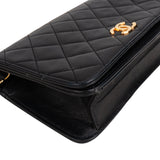 Chanel Quilted Lambskin 24K Gold Single Flap Shoulder Bag
