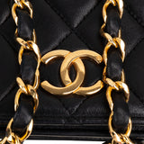 Chanel Quilted Lambskin 24K Gold Single Flap Shoulder Bag