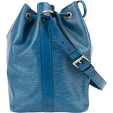 Louis Vuitton Blue Epi Leather Sac Noe Petit Shoulder Bag