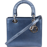 Christian Dior Limited Metallic Patent Leather Lady Dior Handbag