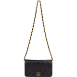 Chanel Quilted Lambskin 24K Gold Single Flap Shoulder Bag