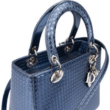 Christian Dior Limited Metallic Patent Leather Lady Dior Handbag