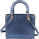 Christian Dior Limited Metallic Patent Leather Lady Dior Handbag