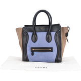 Celine Leather Tricolor Luggage Handbag