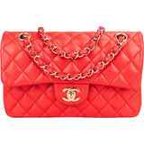Chanel Quilted Caviar Leather Small Double Flap Crossbody Bag