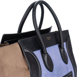 Celine Leather Tricolor Luggage Handbag