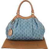 Gucci GG Denim Monogram Sukey Handbag