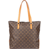 Louis Vuitton Canvas Monogram Cabas Mezzo Shoulder Bag
