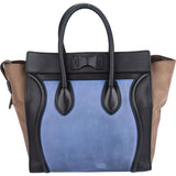 Celine Leather Tricolor Luggage Handbag