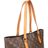 Louis Vuitton Canvas Monogram Cabas Mezzo Shoulder Bag